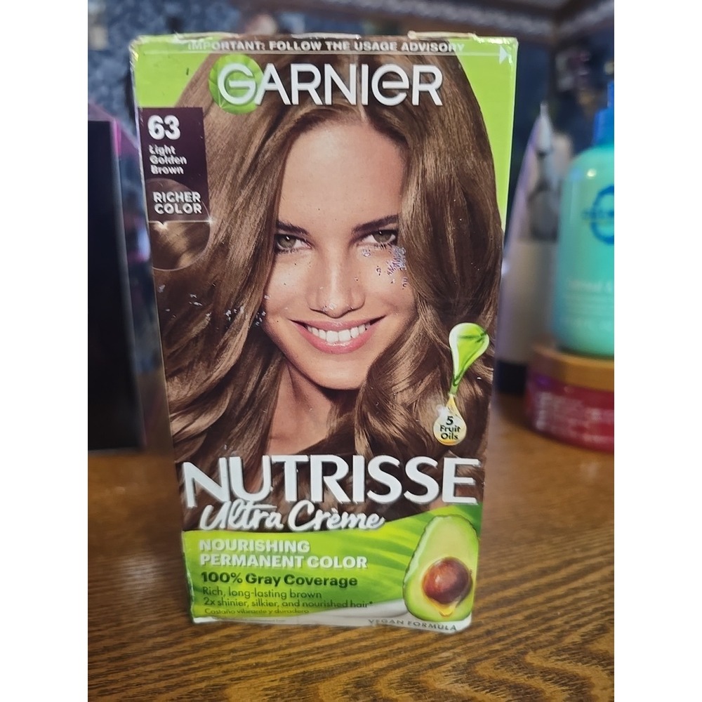 Garnier Hair Color Nutrisse Coloring Creme Hair Color #63 Light Brown 1 Pack